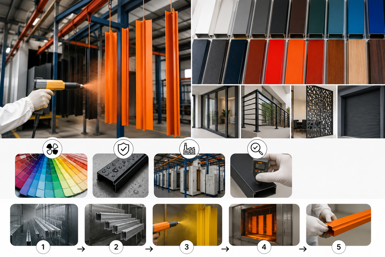 Powder coating process
